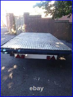 Unbraked Flat bed trailer Bed with new lights and good tyres