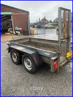 Used 1.5 ton 8x4 ifor williams trailers plant trailer