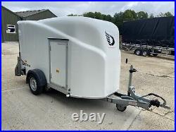 Used 2021 Debon 1300 Cargo Box Van Motorcycle Trailer 1300KG MGW and SIDE DOOR