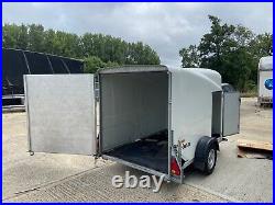 Used 2021 Debon 1300 Cargo Box Van Motorcycle Trailer 1300KG MGW and SIDE DOOR