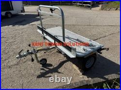 Used 2025 Debon Single Side Loading Bike Motorcycle Trailer Compact Transverse
