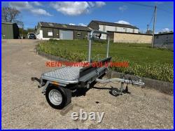 Used 2025 Debon Single Side Loading Bike Motorcycle Trailer Compact Transverse