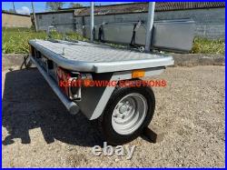 Used 2025 Debon Single Side Loading Bike Motorcycle Trailer Compact Transverse