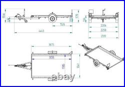 Used 2026 Debon 10ft x 6ft Roadster Platform TiltBed Trailer 750kg Quad / Trike