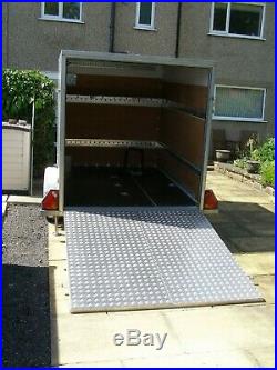 Used Box Trailer with full width loading ramp