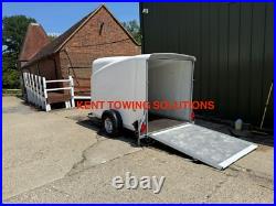 Used Debon 1300 Braked 10ft Box Van Motorcycle Trailer 1300KG MGW NO VAT Used Debon 1300 Braked 10ft Box Van Motorcycle Trailer 1300KG MGW NO VAT