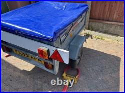 Used ERDE 102 Tipper Trailer Single Axel Robust Reliable Jockey WaterproofCover Used ERDE 102 Tipper Trailer Single Axel Robust Reliable Jockey WaterproofCover