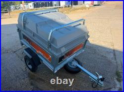Used Erde 122 Small Camping Trailer With Lockable ABS Lid & Roof Bars NO VAT