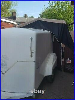 Used Fibre Glass Box Trailer G. V. W 750kg with Standing Awning