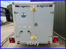 Used Indespension 10ft x 5ft x 5ft TAV5 Twin Axle Braked Box Trailer 2,600kg MGW
