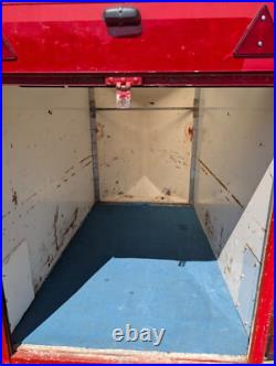 Used Red Box Trailer with Ladder Rack and Roller Shutter Door trailer Used Red Box Trailer with Ladder Rack and Roller Shutter Door trailer