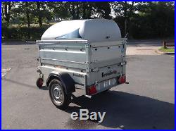 Used/Secondhand Brenderup 1150s camping trailer- double sides & ABS plastic lid
