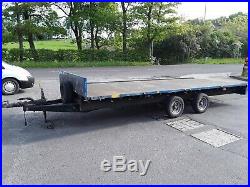 Used/Secondhand Ifor Williams LM166 16 ft 3500kg flatbed trailer