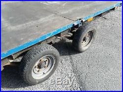 Used/Secondhand Ifor Williams LM166 16 ft 3500kg flatbed trailer