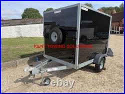 Used Tickners GP755 7 x 5 x 5ft Box Van Trailer 750KG MGW IN BLACK NO VAT