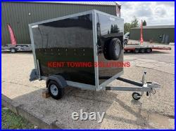 Used Tickners GP755 7 x 5 x 5ft Box Van Trailer 750KG MGW IN BLACK NO VAT