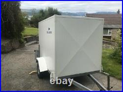 Used box trailer, single axle, 6 x 4, while, good condition, only lightly used