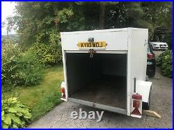 Used box trailer, single axle, 6 x 4, while, good condition, only lightly used