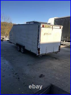 Used box van trailer Twin Wheels