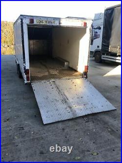Used box van trailer Twin Wheels