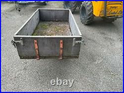 Used brown wooden trailer