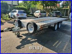 Used car transporter trailer, Spanish registered