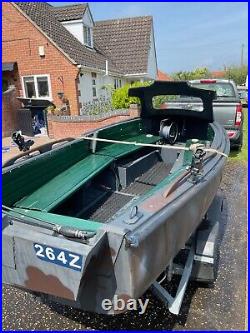 Used fishingboat with twin axle trailer