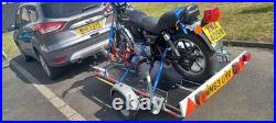 Used single motorcycle and bike trailer unique and useful 6x4 platform