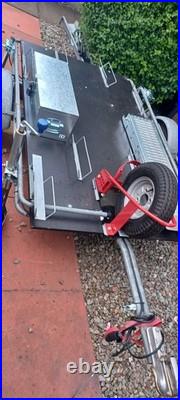 Used single motorcycle and bike trailer unique and useful 6x4 platform
