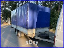 Used twin axle Braked box trailer