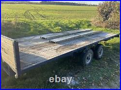 Used twin axle trailer Plant Car Transporter Ifor Williams