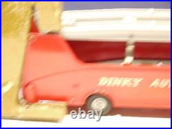 VINTAGE DINKY SUPERTOYS 983 CAR CARRIER AND TRAILER WITH BOX inserts