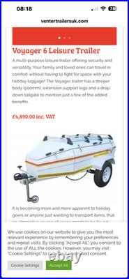 Venter Expedition trailer for camping off road Land Rover roof tent etc
