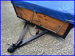 Vintage 1975 wooden trailer 5x4ft Internal, Factory Built Classic Great Condition