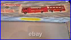 Vintage Dinky Supertoy No. 983 Car Carrier with Trailer Rare Boxed