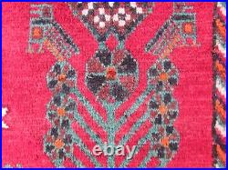 Vintage Hand Made Traditional Oriental Wool Red Large Rug 187x148cm Vintage Hand Made Traditional Oriental Wool Red Large Rug 187x148cm