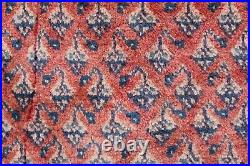 Vintage Hand Made Traditional Oriental Wool Red Pink Small Rug 166x93cm