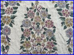 Vintage Handmade French Aubusson Style Needlepoint Wool Kilim Rug 113 x 56 cm