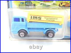 Vintage Matchbox Superfast TP-1 Mercedes LP Truck & Trailer IMS Blue Sealed