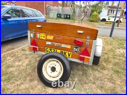 Vintage wooden sided camping trailer + lid (metal frame) 6'6x4' very handsome Vintage wooden sided camping trailer + lid (metal frame) 6'6x4' very handsome