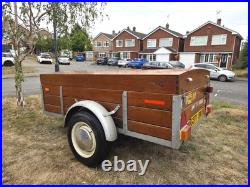 Vintage wooden sided camping trailer + lid (metal frame) 6'6x4' very handsome Vintage wooden sided camping trailer + lid (metal frame) 6'6x4' very handsome