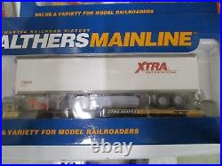 Walthers intermodel ttx runners with trailers. +1 box car