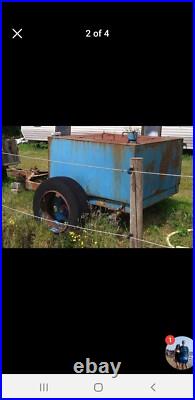 Water bowser on trailer