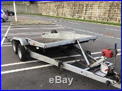 Wessex Twin Axle Braked Car Transporter Trailer Just Serviced