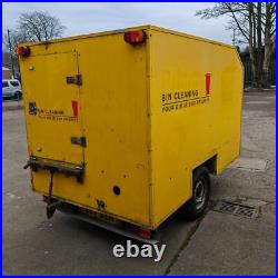 Wheelie Bin Trailer 8ft x 5ft Cleaning Trailer Electrics Water Wheelie Bin Trailer 8ft x 5ft Cleaning Trailer Electrics Water