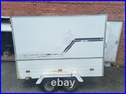White Roller Shutter Box Trailer Twin Axle