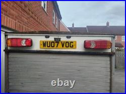 White Roller Shutter Box Trailer Twin Axle