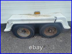 White Roller Shutter Box Trailer Twin Axle