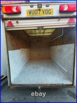 White Roller Shutter Box Trailer Twin Axle