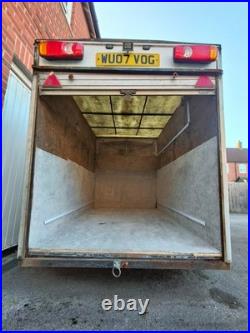 White Roller Shutter Box Trailer Twin Axle